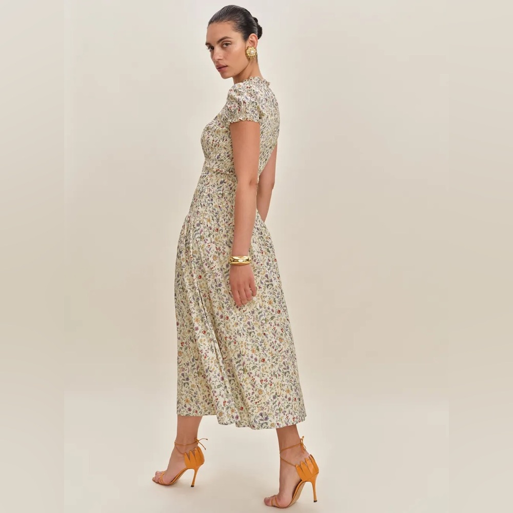 Reformation Floral Midi Dress Kiria Dress in Yasmeen: SOLD OUT